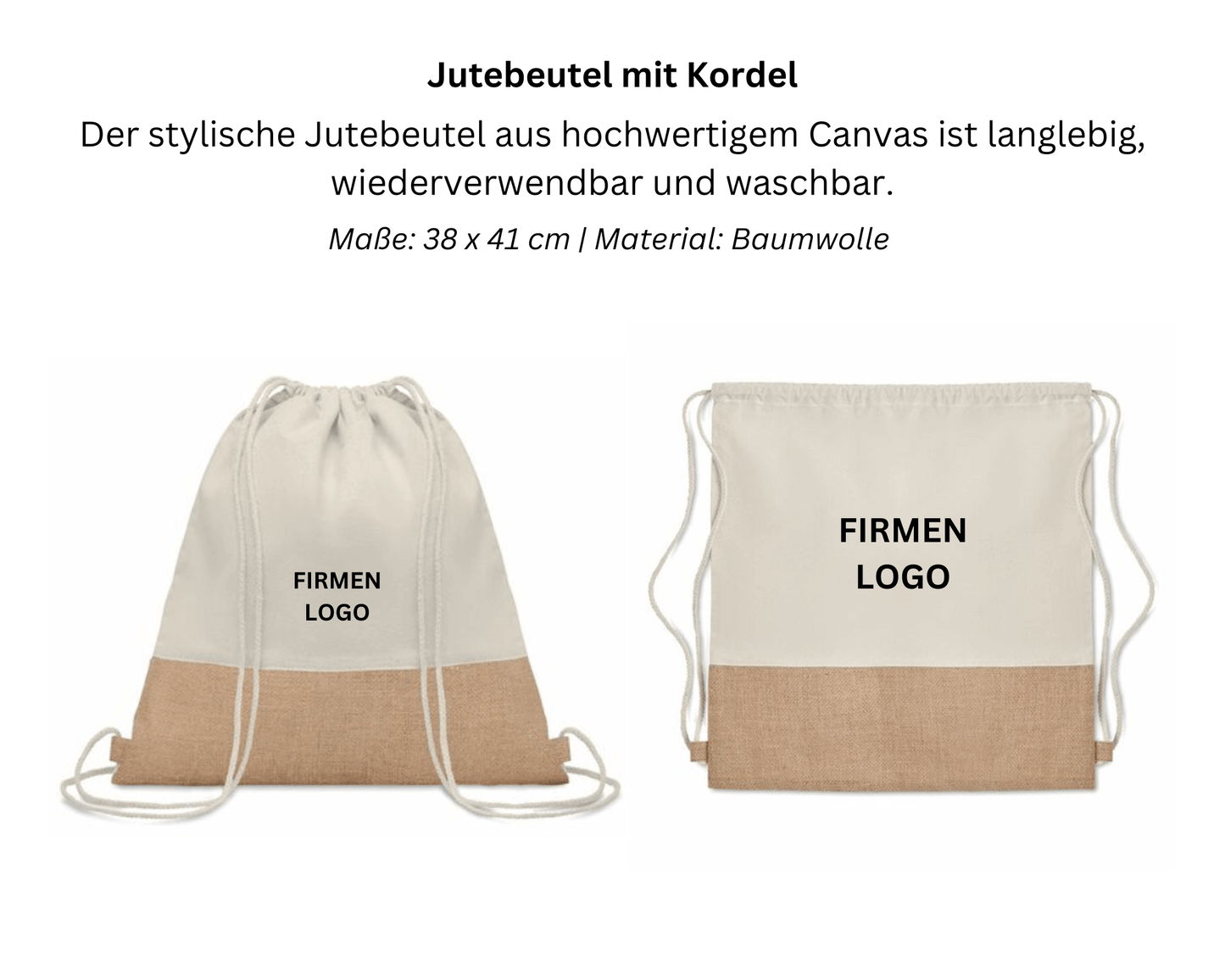 BAG x CANVAS – Jutebeutel aus Baumwolle | Layana Life – nachhaltige Firmengeschenke