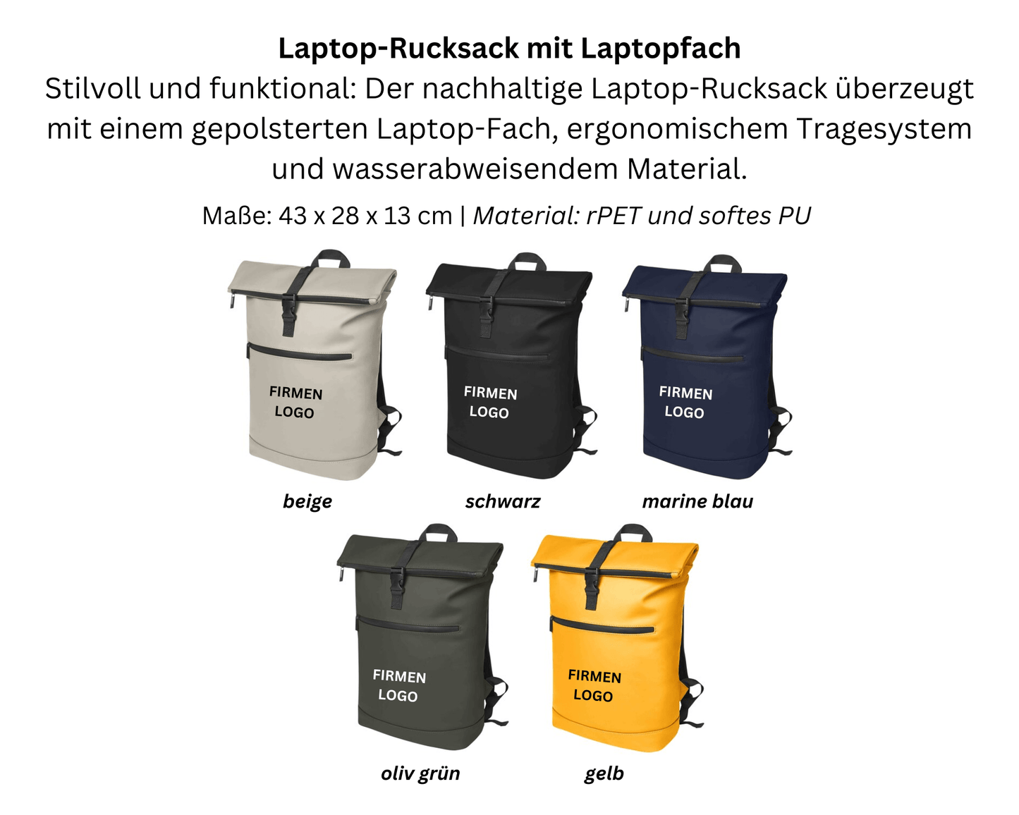ECO BAG x URBAN – Nachhaltiger Laptop - Rucksack | Layana Life – nachhaltige Firmengeschenke
