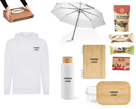 ECO ONBOARDING x BAMBUS XL - Hoodie, Flasche, Lunchbox, Schirm und gesunde Snacks | Layana Life – nachhaltige Firmengeschenke