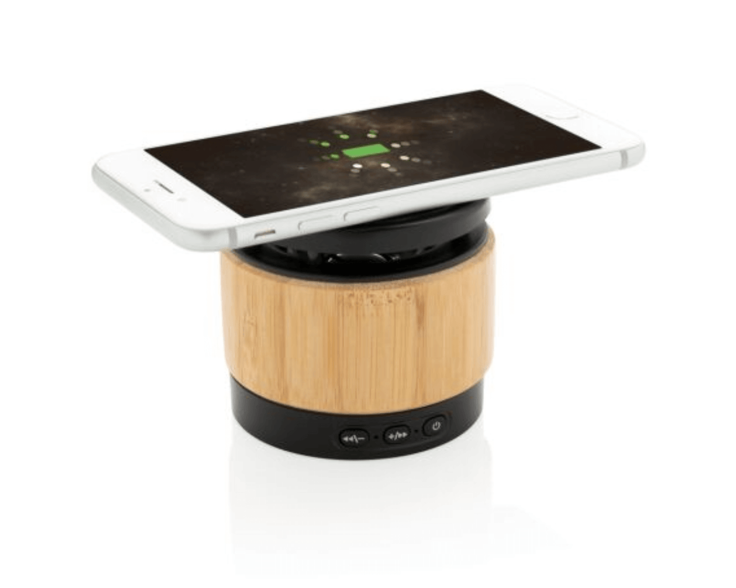 ECO SOUND x BAMBUS - Wireless Lautsprecher und induktive Ladestation | Layana Life – nachhaltige Firmengeschenke