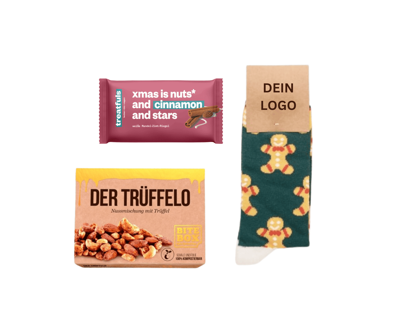 FROHE FÜßE WICHTELBOX - Weihnachtssocken, Trüffel und Zimt (inkl. Versand) | Layana Life – nachhaltige Firmengeschenke