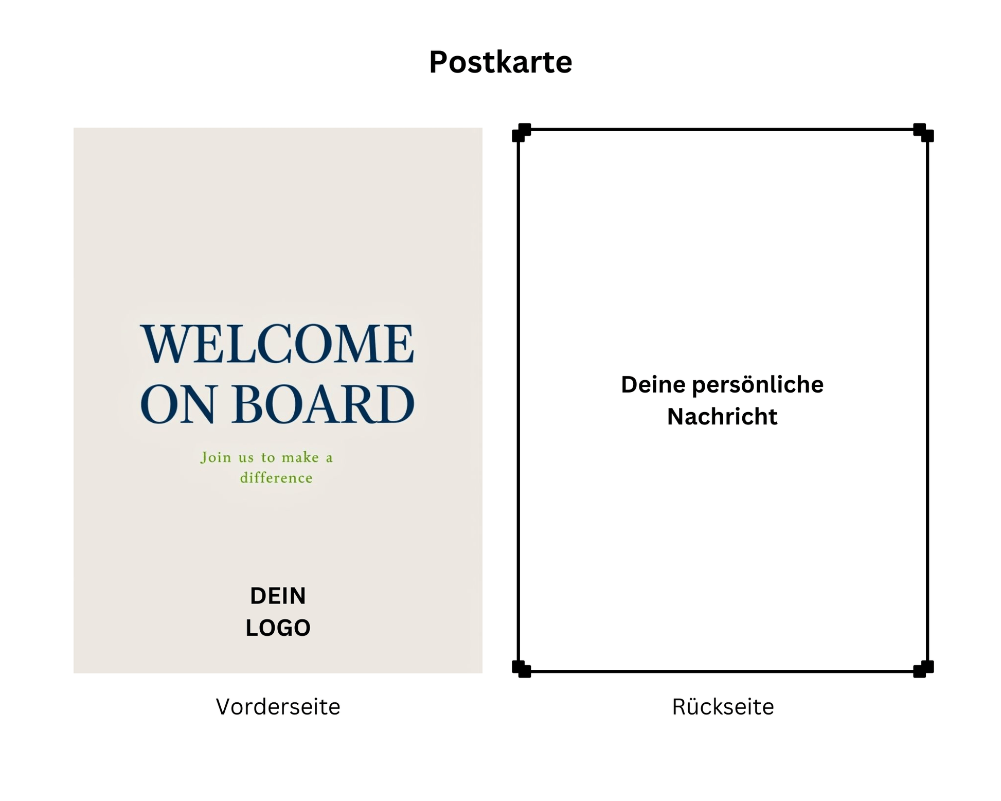 GREETS x WELCOME – Grußkarte „Welcome on Board“ Onboarding | Layana Life – nachhaltige Firmengeschenke