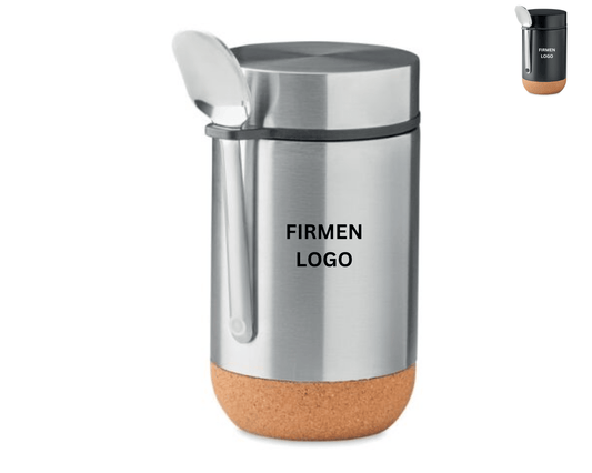 LUNCH x KORK – Lunchpot aus Edelstahl mit Kork - Detail | Layana Life – nachhaltige Firmengeschenke