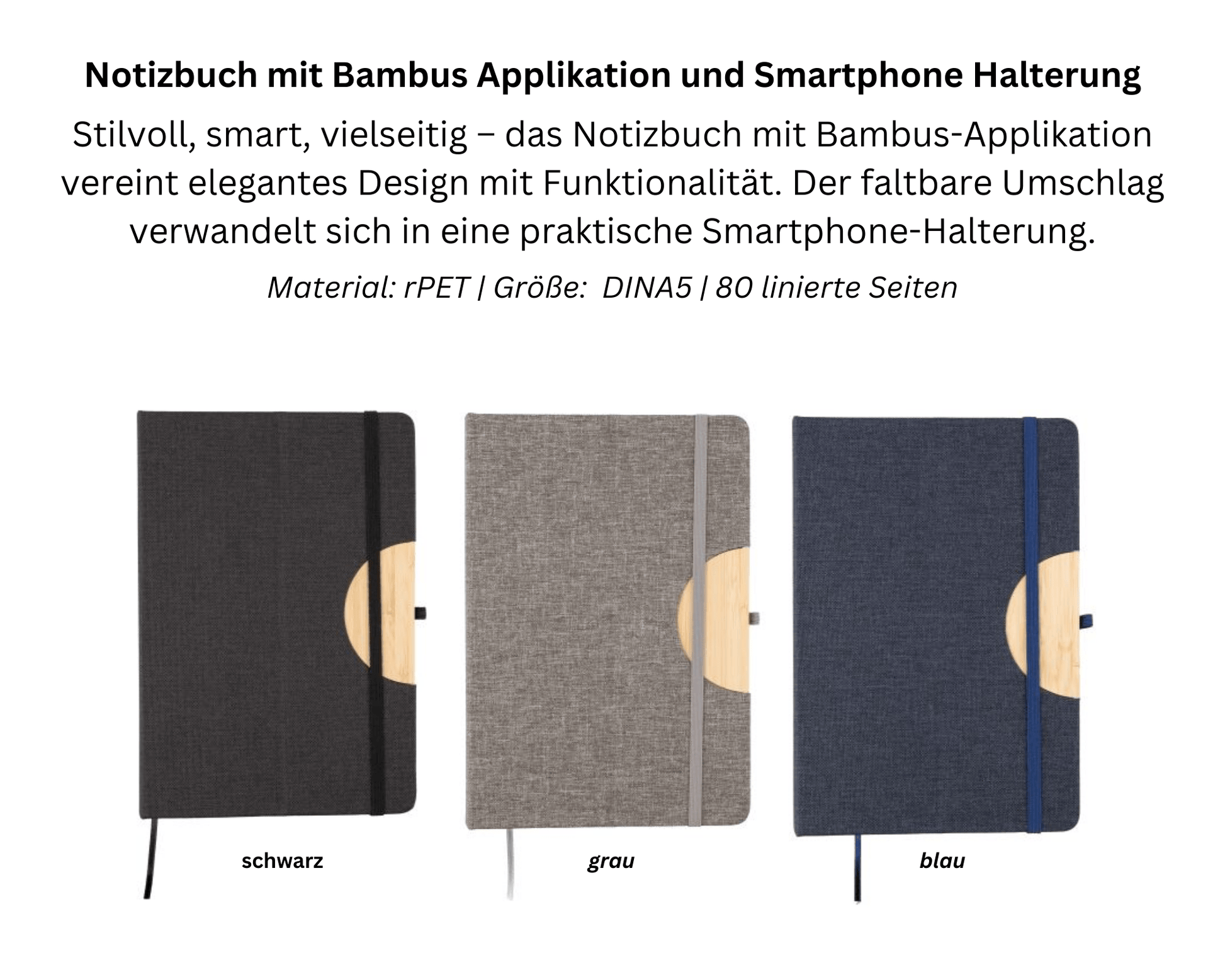 NOTES x SMART – Notizbuch mit Smartphone - Halterung | Layana Life – nachhaltige Firmengeschenke