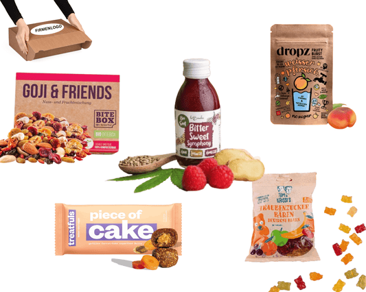 SNACKS x VITAMIN BOOST - Superfood Shot und gesunde Snacks | Layana Life – nachhaltige Firmengeschenke