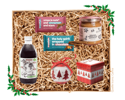 WEIHNACHTSKUGEL & KNABBEREIEN - Weihnachtsbaumkugel, Spekulatius und Zimt | Layana Life – nachhaltige Firmengeschenke