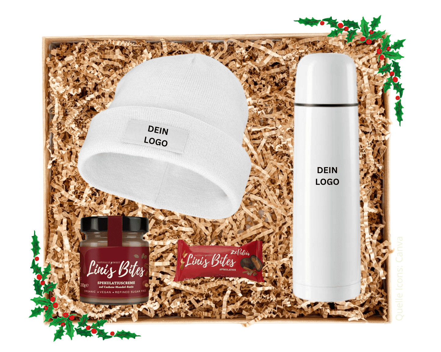 WINTER ESSENTIALS - Beanie Mütze und Thermosflasche (inkl. Versand) | Layana Life – nachhaltige Firmengeschenke