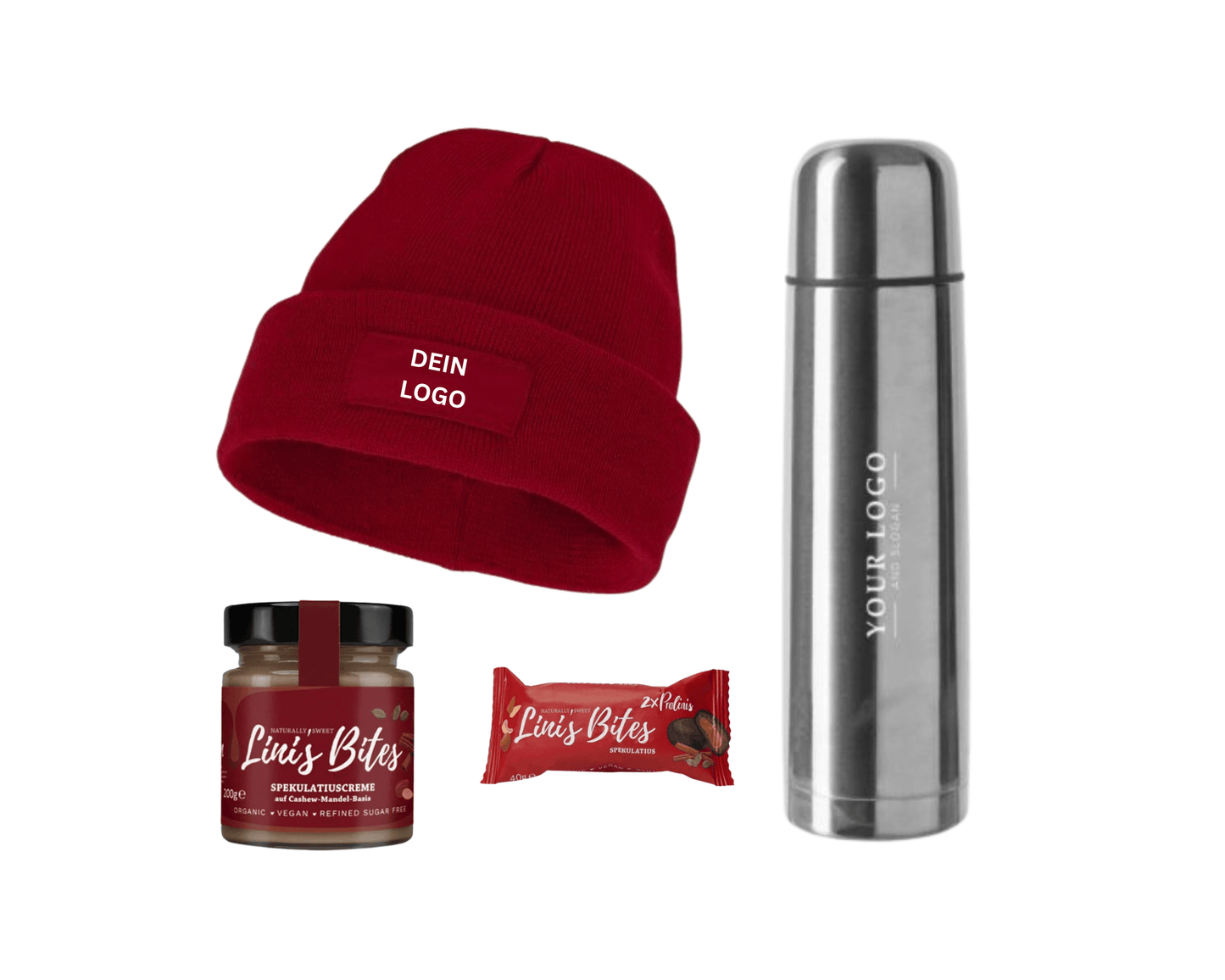 WINTER ESSENTIALS - Beanie Mütze und Thermosflasche (inkl. Versand) | Layana Life – nachhaltige Firmengeschenke