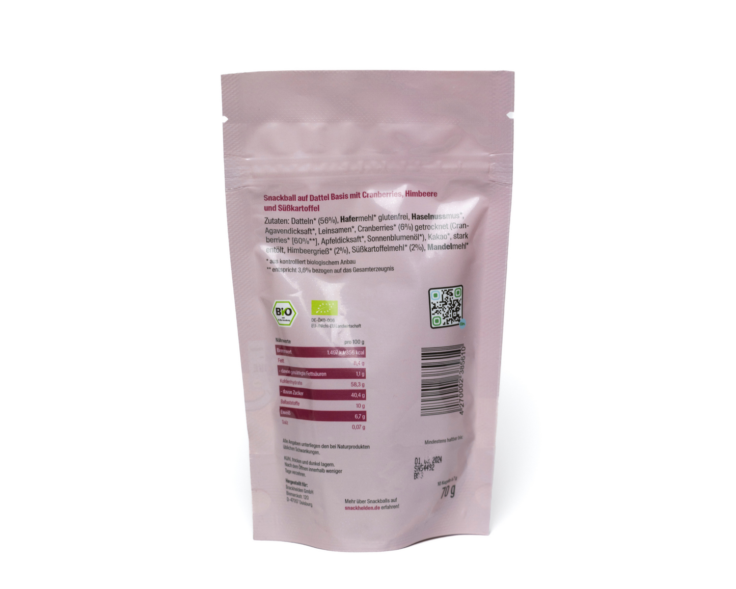 Snackhelden Snack mit Haselnuss und Beeren gesund ausgewogen Layana Life Snackbox