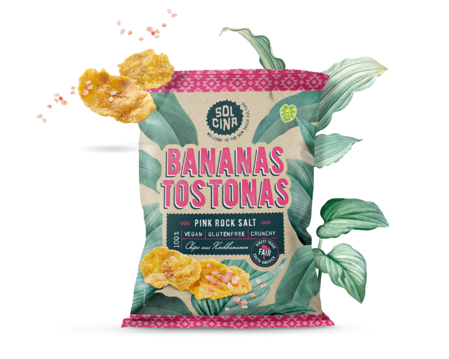 Solcina Chips Kochbananen bananen bananenchips Ausgewogen Snack fairtrade Südamerika gesund
