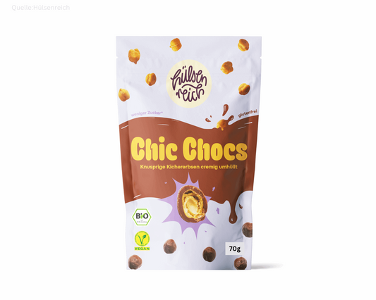 Hülsenreich Chic Chocs Layana Life gesund Snacks snackbox kichererbsen schokolade