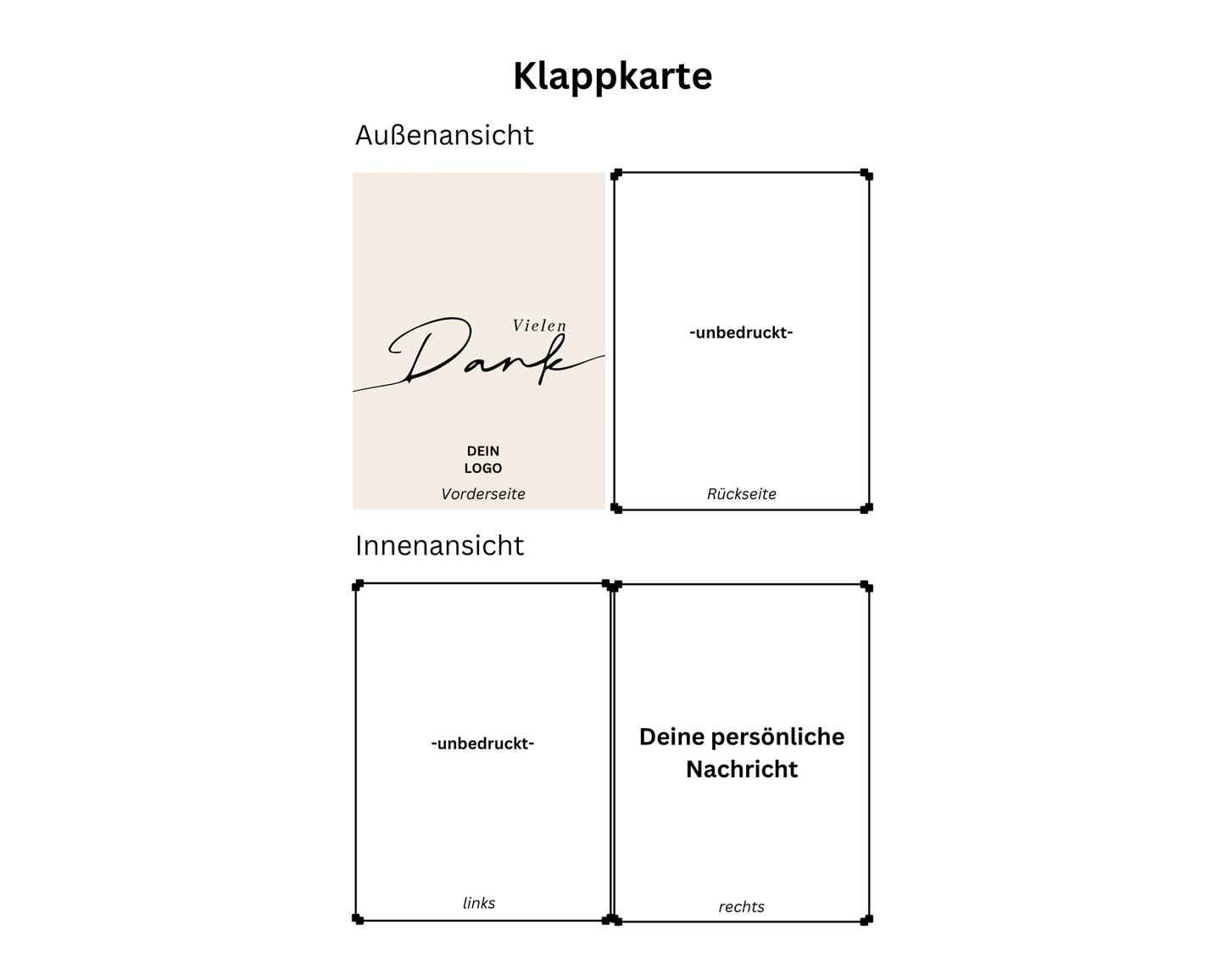GREETS x DANKE – Grußkarte „Vielen Dank“