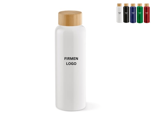 ECO BOTTLE x BAMBUS - Flasche mit Bambus - Verschluss | Layana Life – nachhaltige Firmengeschenke