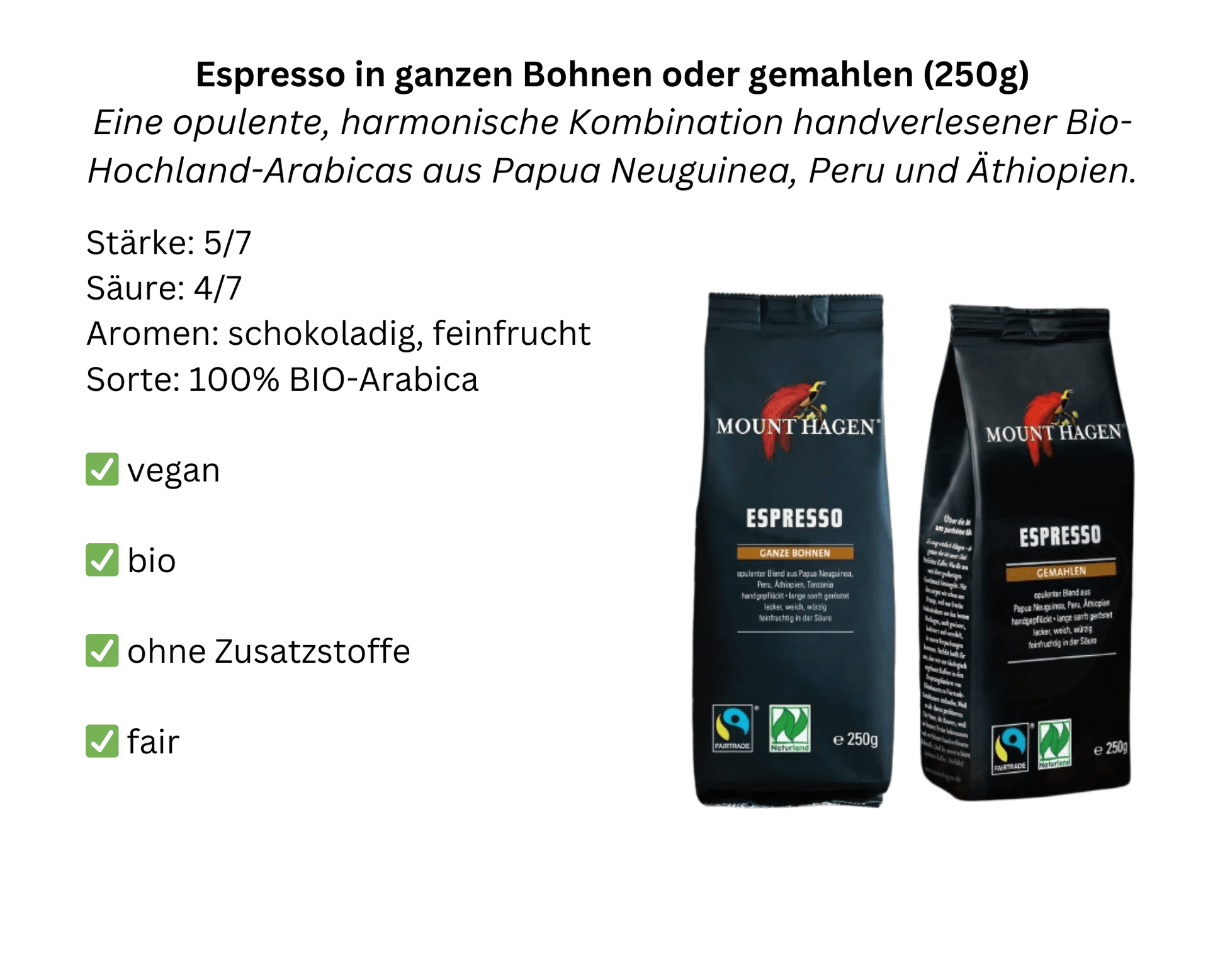 ECO ESPRESSO x GENUSS - Espresso Tassen Set, Bohnen und Snack | Layana Life – nachhaltige Firmengeschenke