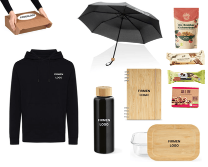 ECO ONBOARDING x BAMBUS XL - Hoodie, Flasche, Lunchbox, Schirm und gesunde Snacks | Layana Life – nachhaltige Firmengeschenke