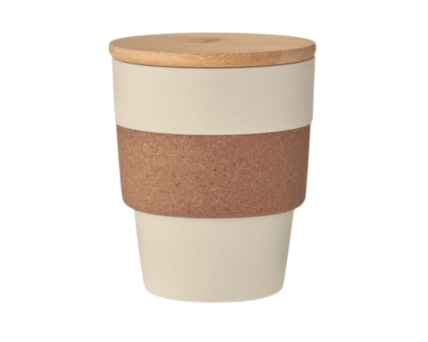 ECO TO GO x KORK - Nachhaltige Tasse mit Kork - Griff und Bambus - Deckel | Layana Life – nachhaltige Firmengeschenke