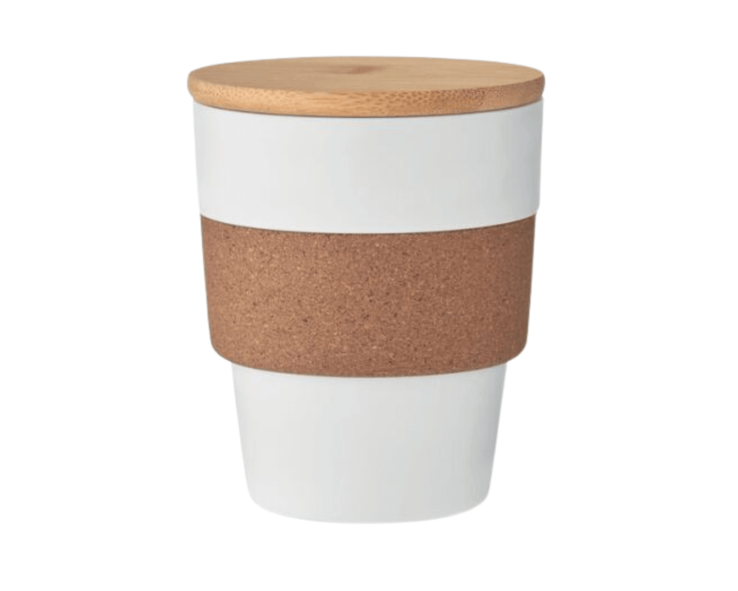 ECO TO GO x KORK - Nachhaltige Tasse mit Kork - Griff und Bambus - Deckel | Layana Life – nachhaltige Firmengeschenke