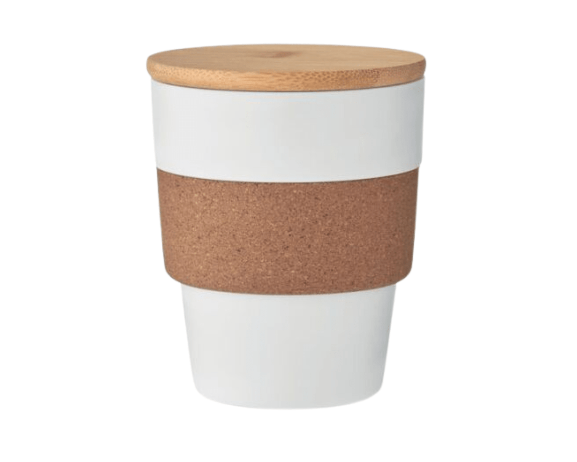 ECO TO GO x KORK - Nachhaltige Tasse mit Kork - Griff und Bambus - Deckel | Layana Life – nachhaltige Firmengeschenke