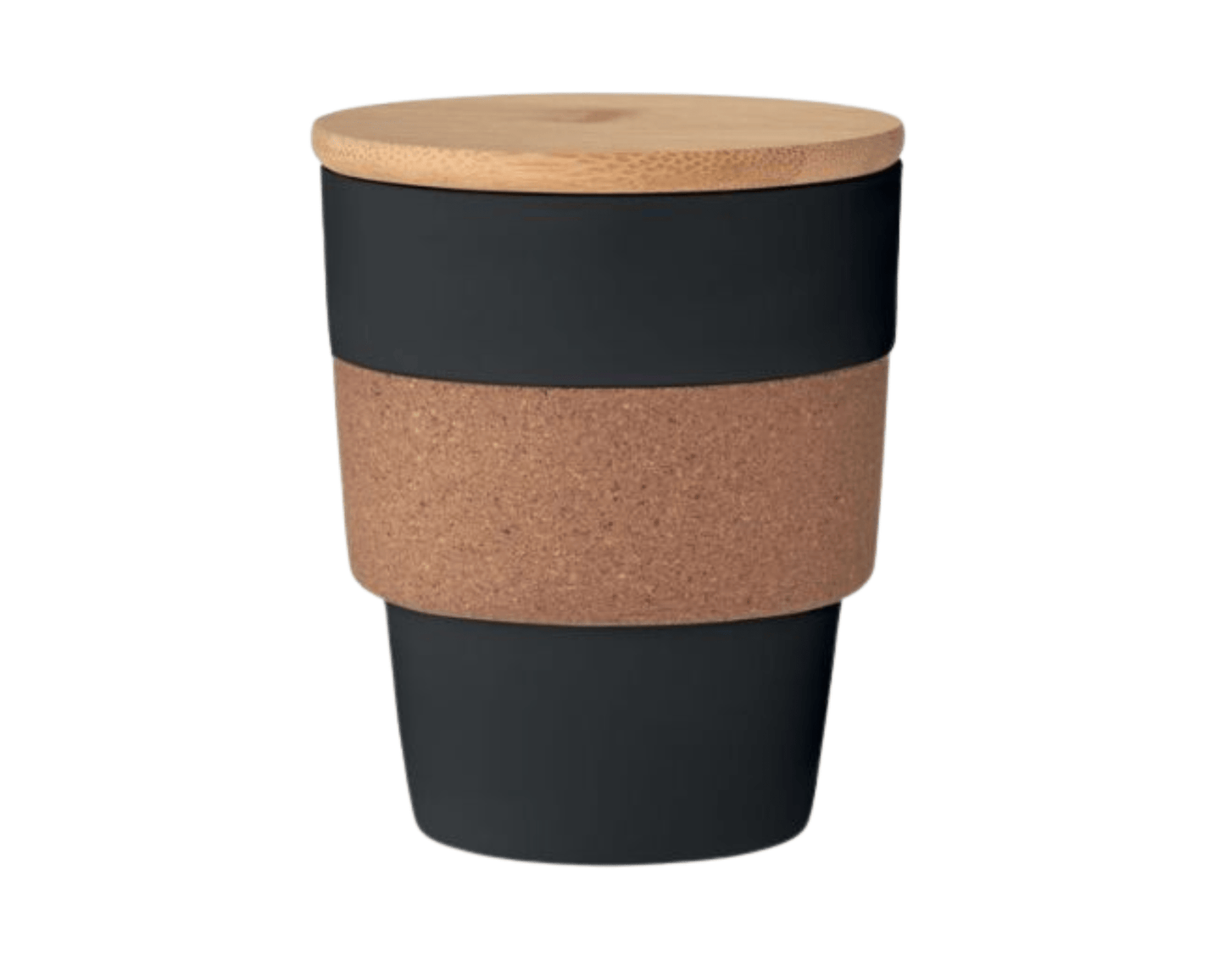 ECO TO GO x KORK - Nachhaltige Tasse mit Kork - Griff und Bambus - Deckel | Layana Life – nachhaltige Firmengeschenke