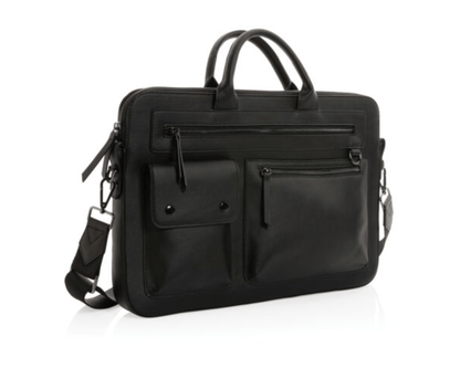 EXEC x PREMIUM – Laptop - Tasche, Isolierflasche, Notizbuch, Kaffee und Snack - schwarz | Nachhaltige Firmengeschenke