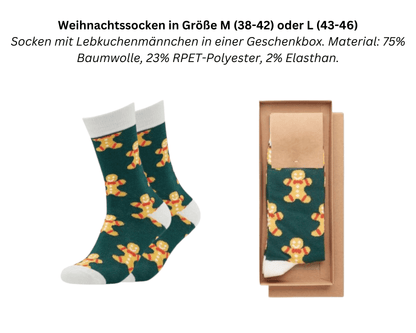 WEIHNACHTSWOHLFÜHL SET - Keramiktasse, Weihnachtssocken und Zimt (inkl. Versand) | Layana Life – nachhaltige Firmengeschenke