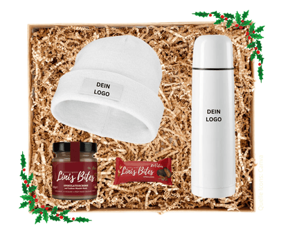 WINTER ESSENTIALS - Beanie Mütze und Thermosflasche (inkl. Versand) | Layana Life – nachhaltige Firmengeschenke