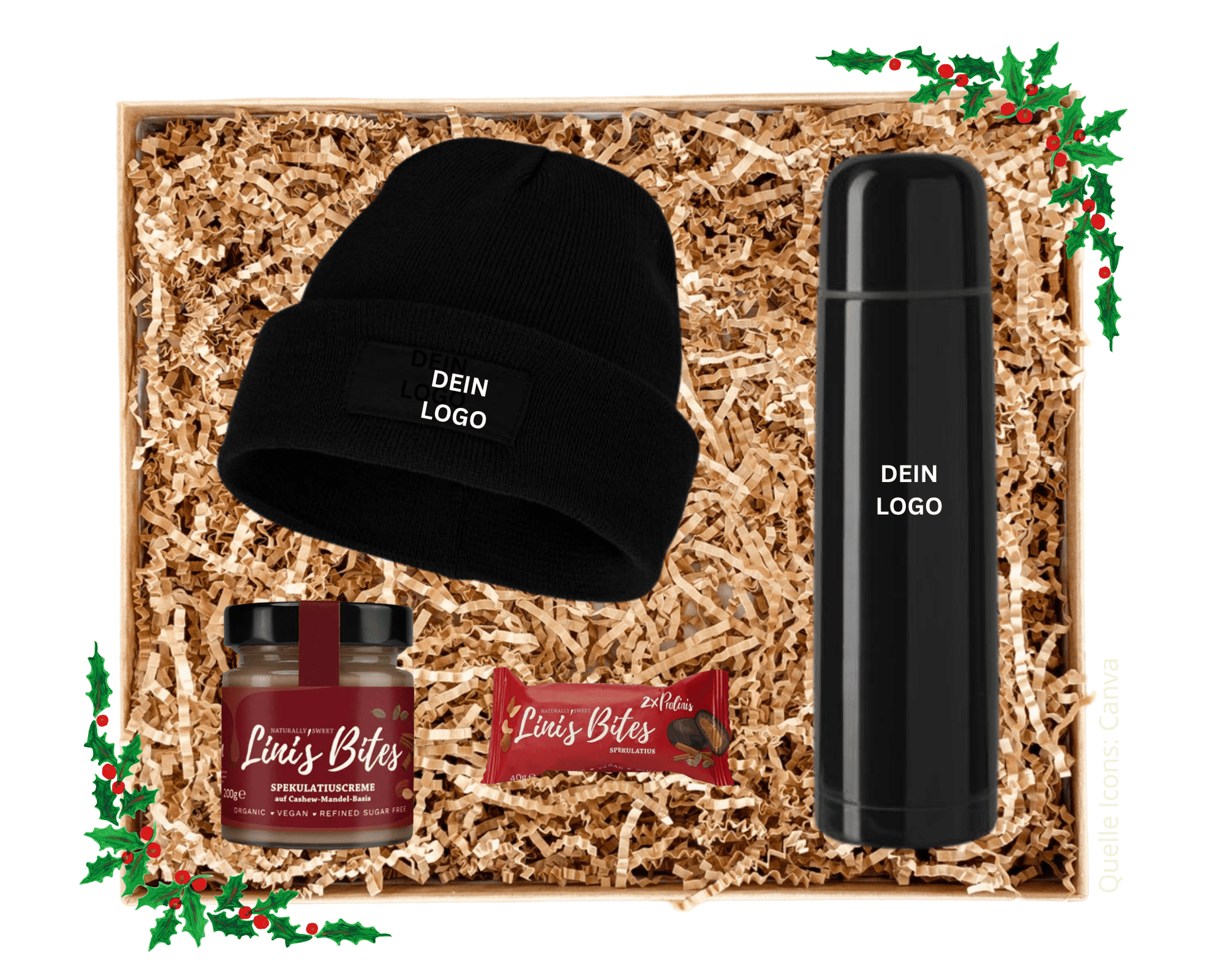 WINTER ESSENTIALS - Beanie Mütze und Thermosflasche (inkl. Versand) | Layana Life – nachhaltige Firmengeschenke